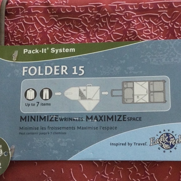 Eagle Creek Pack it System Folder Garment Travel Organizer Color rose New - Picture 2 of 6